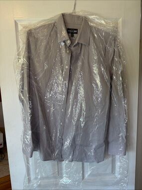 Express Men's Light Gray Shirt Jacket